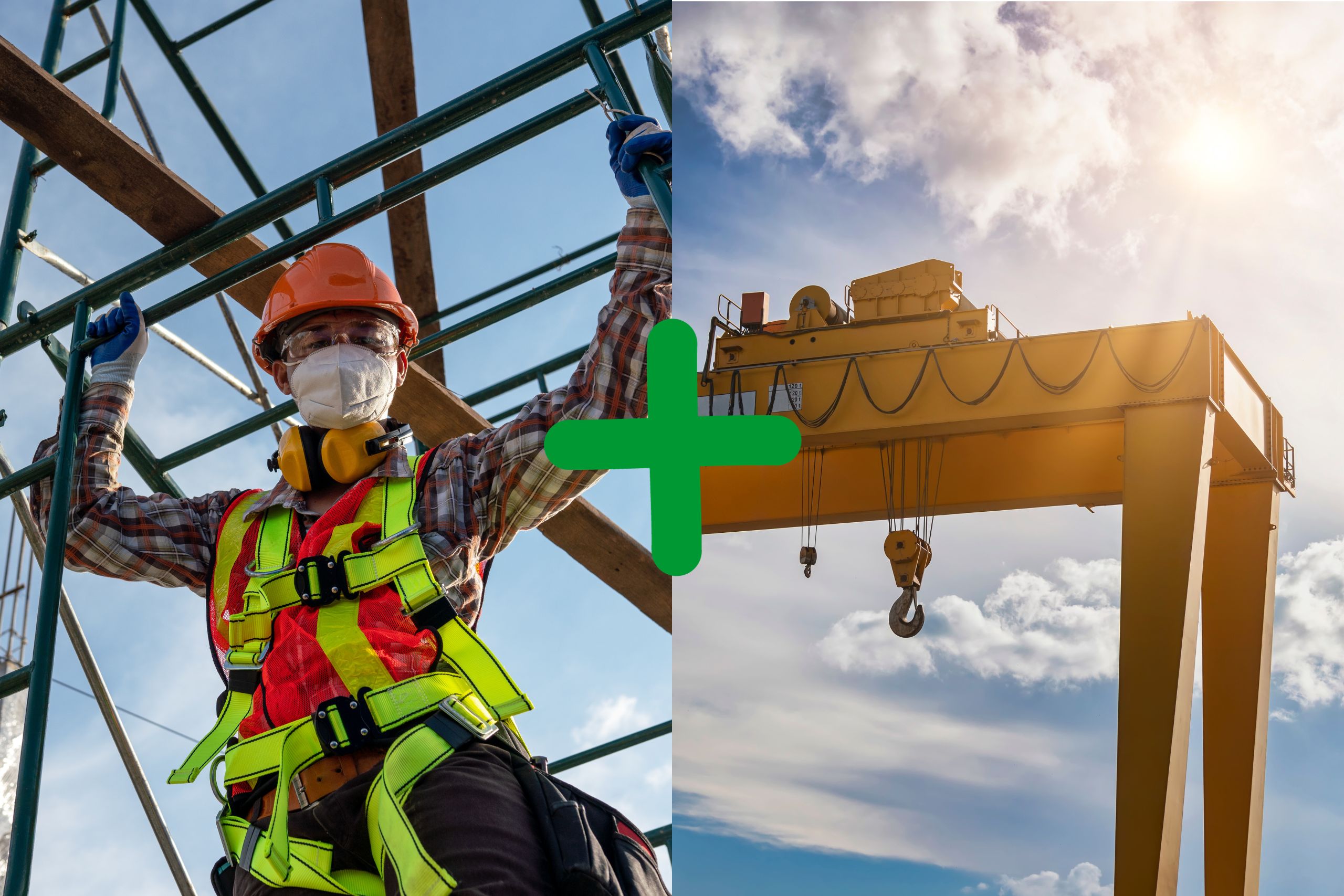 Trabajos en altura y puente grúa